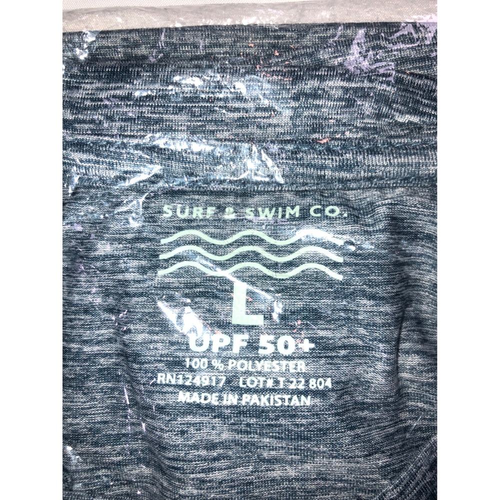 Surf & Swim Co Mens Long Sleeve Swim Tee Navy UPF 50+ Rash Guard TS221-07 L - Picture 4 of 5
